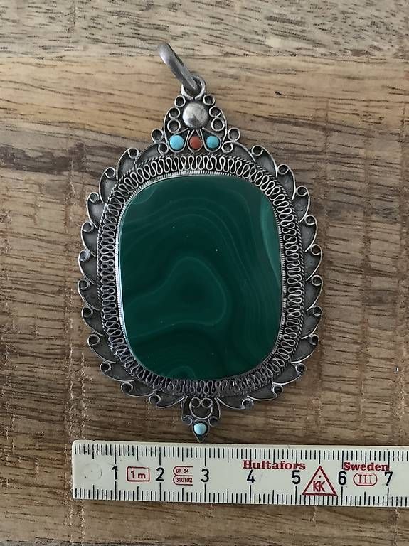 Ciondoli: Anhänger mit Malachit und Silber 925 – Usato da Laupen BE venduto da nipejena 2