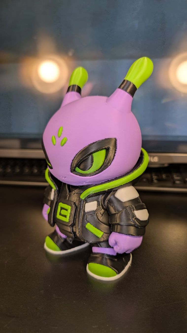 Statuette: Cyber Alien Figure 180mm | Multicolor 3D Printed Collectible – Nuovo (secondo la descrizione) da Roveredo GR venduto da 3D_ZAGA 4