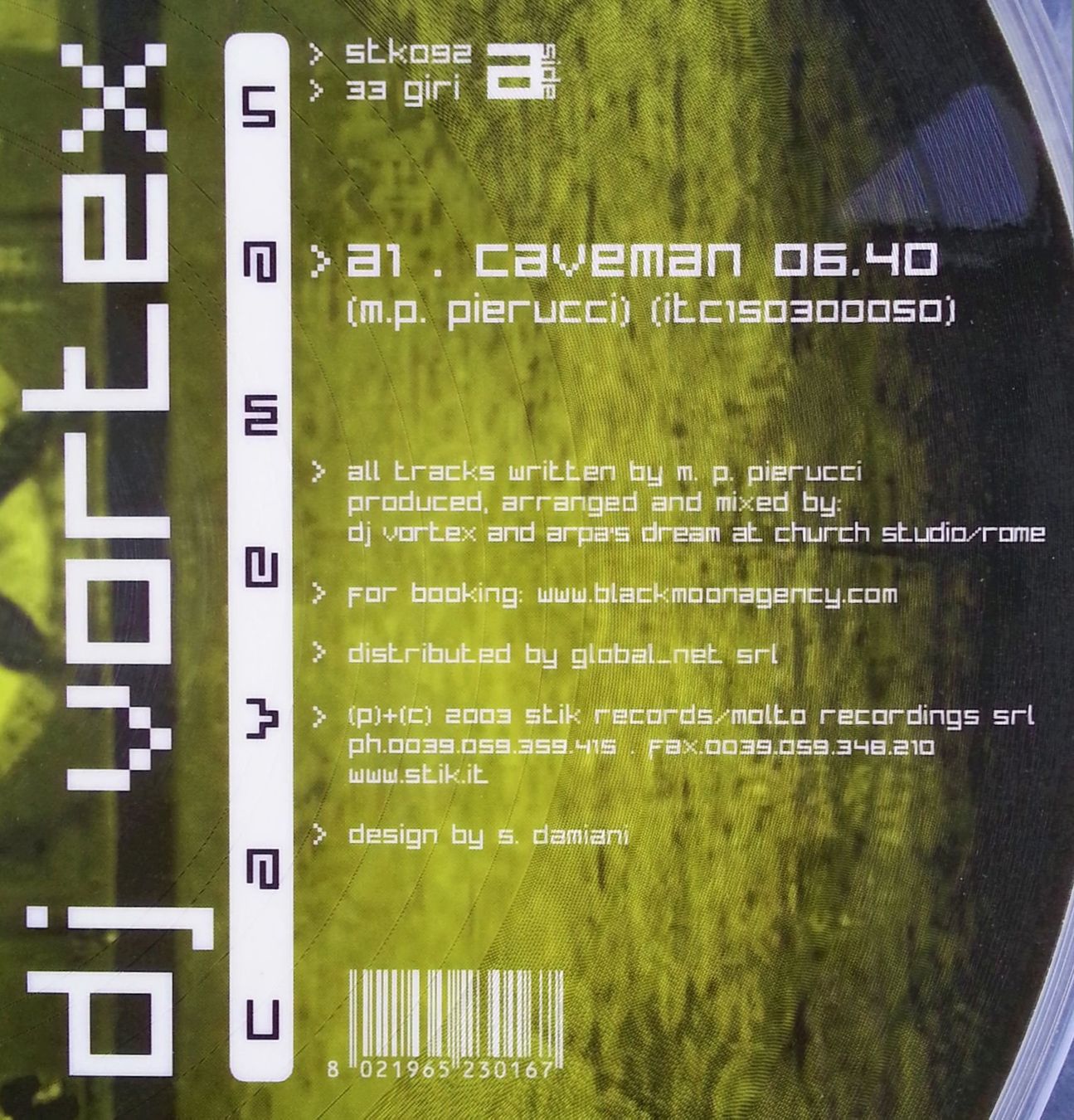 Schallplatten: LP Vinyl: DJ VORTEX – CAVEMAN, 2003 – Gebraucht aus Oberriet SG von ganesh435 3