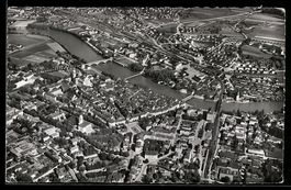 Solothurn, Ortsansicht mit Fluss, Brück