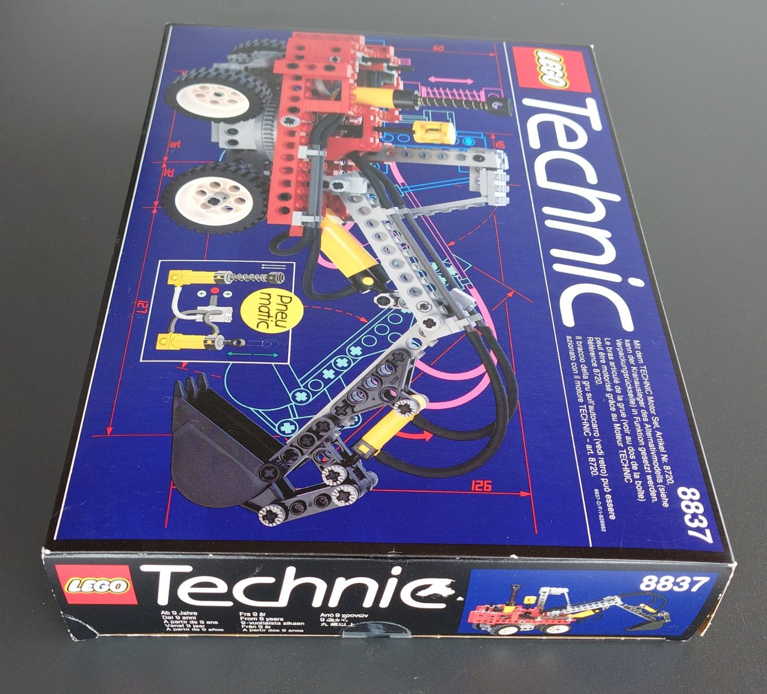 Lego Giocattoli: Lego Technic 8837 Pneumatic Bagger Neu Originalverpackt 1992 – Nuovo e nell'imballaggio originale da Küssnacht venduto da Delmu 2
