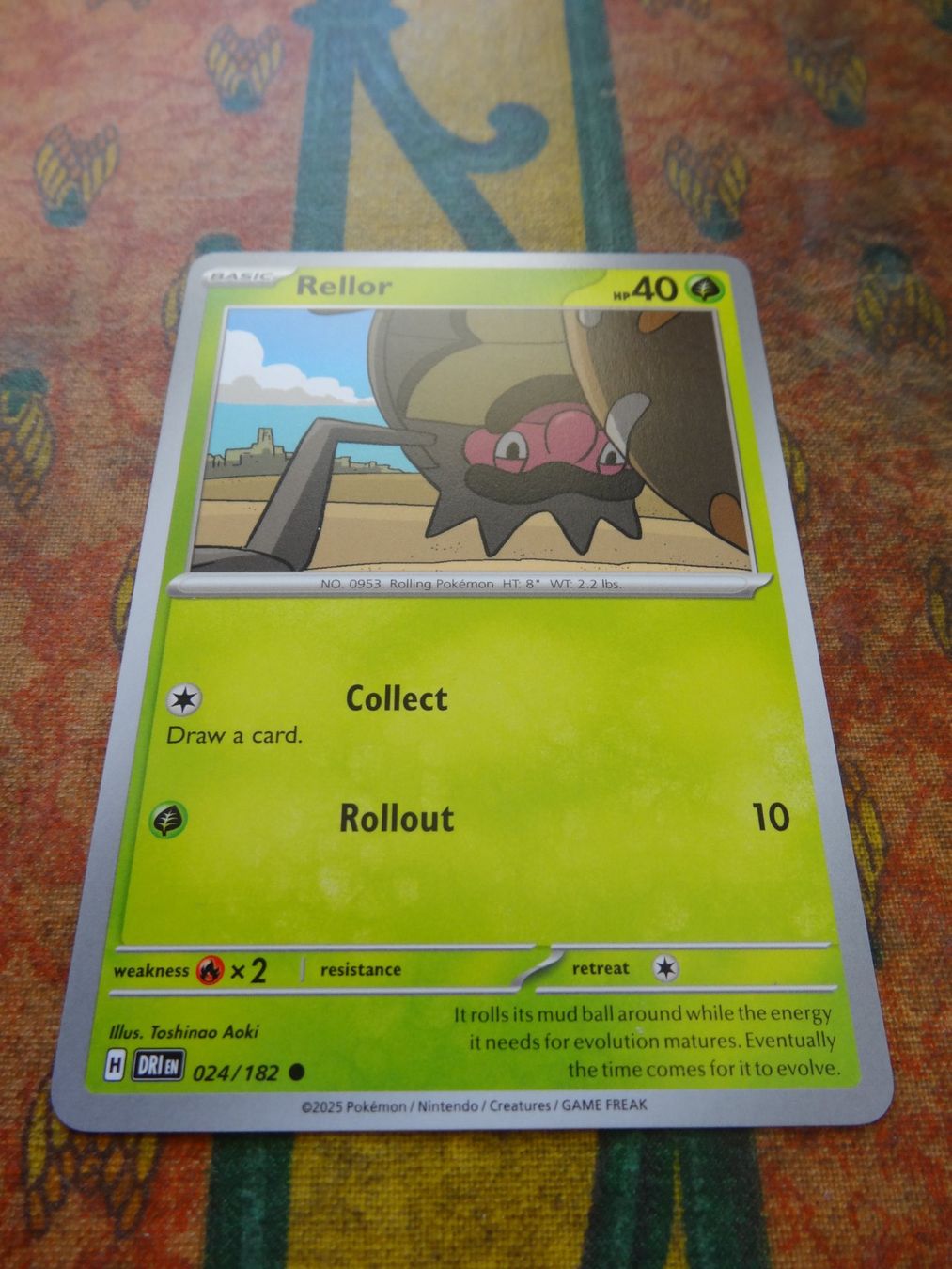 Pokémon Carte collezionabili: POKEMON  Rellor   H  DRI EN  024/182  HP40  2025 – Usato da Romanel-sur-Lausanne venduto da Swift13