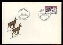 1971, FDC, Sondermarke Schweizer Alpen (Nr. 503)