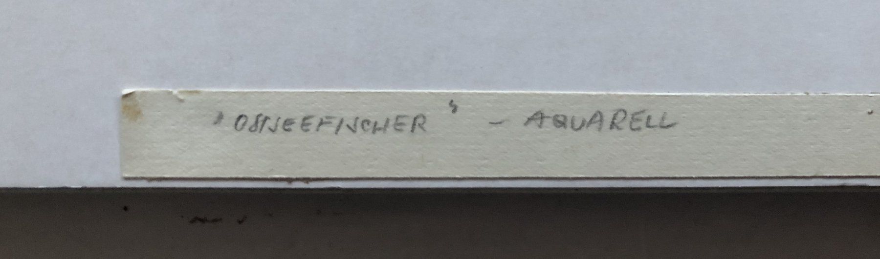 Dipinti: Gemälde - Aquarell - "Ostseefischer - Kühlungsborn-West" – Usato da Schaffhausen venduto da durruti 6