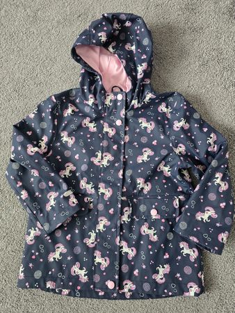 Regenjacke Einhorn Motiv dunkelblau gr.110-116