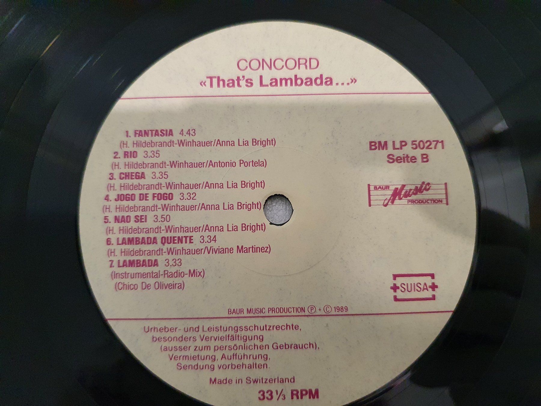 Schallplatten: Concord – That's Lambada – Gebraucht aus Uster von Vinyl-Leidenschaft 5