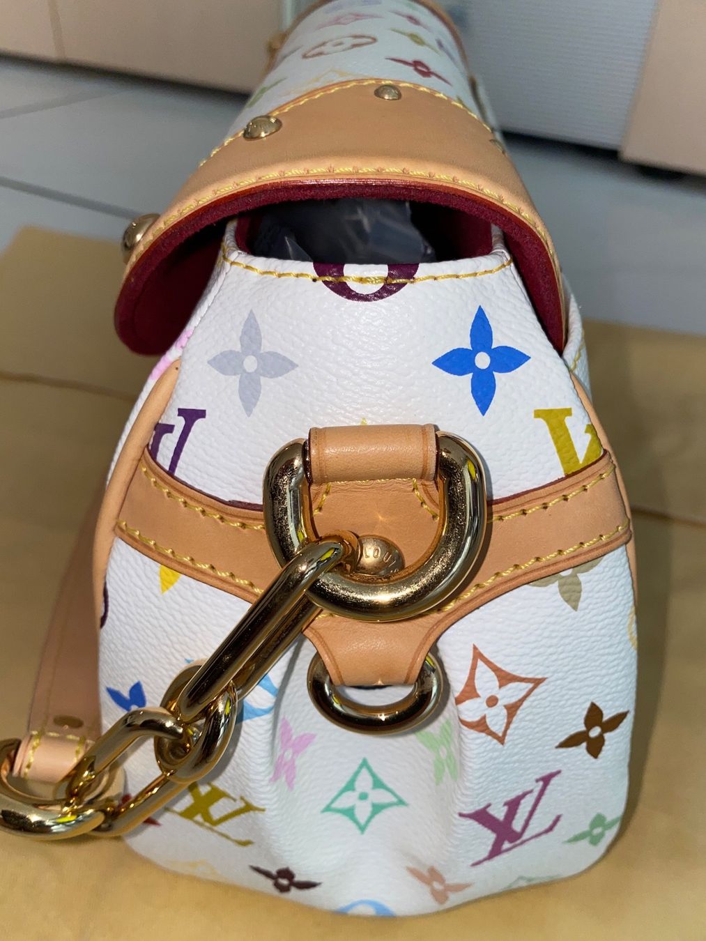 Louis Vuitton Borse da donna: Original Louis Vuitton BEVERLY MM Blanc Multicolor Quittung – Nuovo e nell'imballaggio originale da Suhr venduto da 1stclass 4