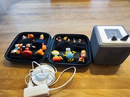 Toniebox mit 12 Figuren und Ladeadapter graues Design+Etui