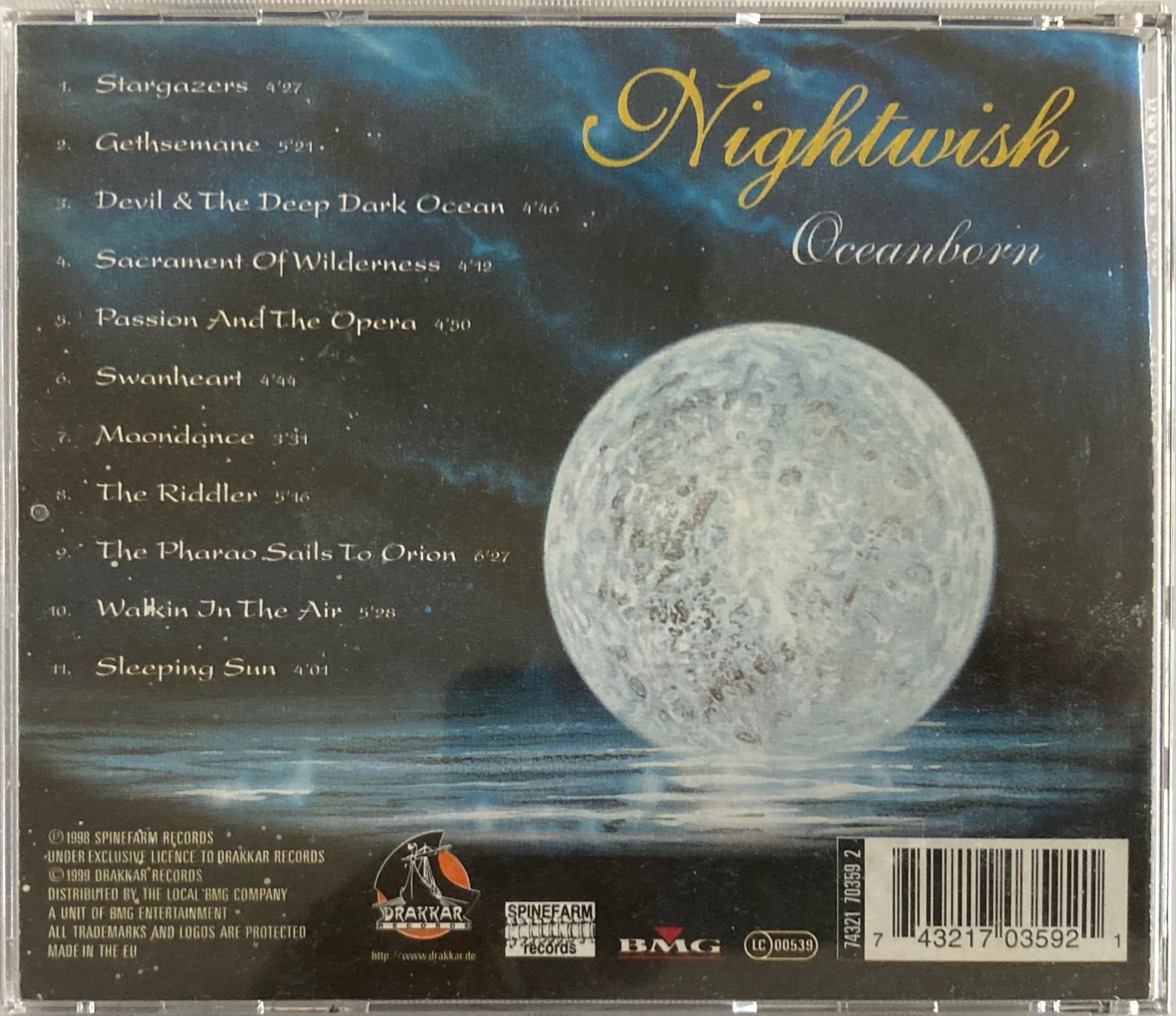 CDs: NIGHTWISH - OCEANBORN – D'occasion à Poliez-Pittet par Newtown-Records 1