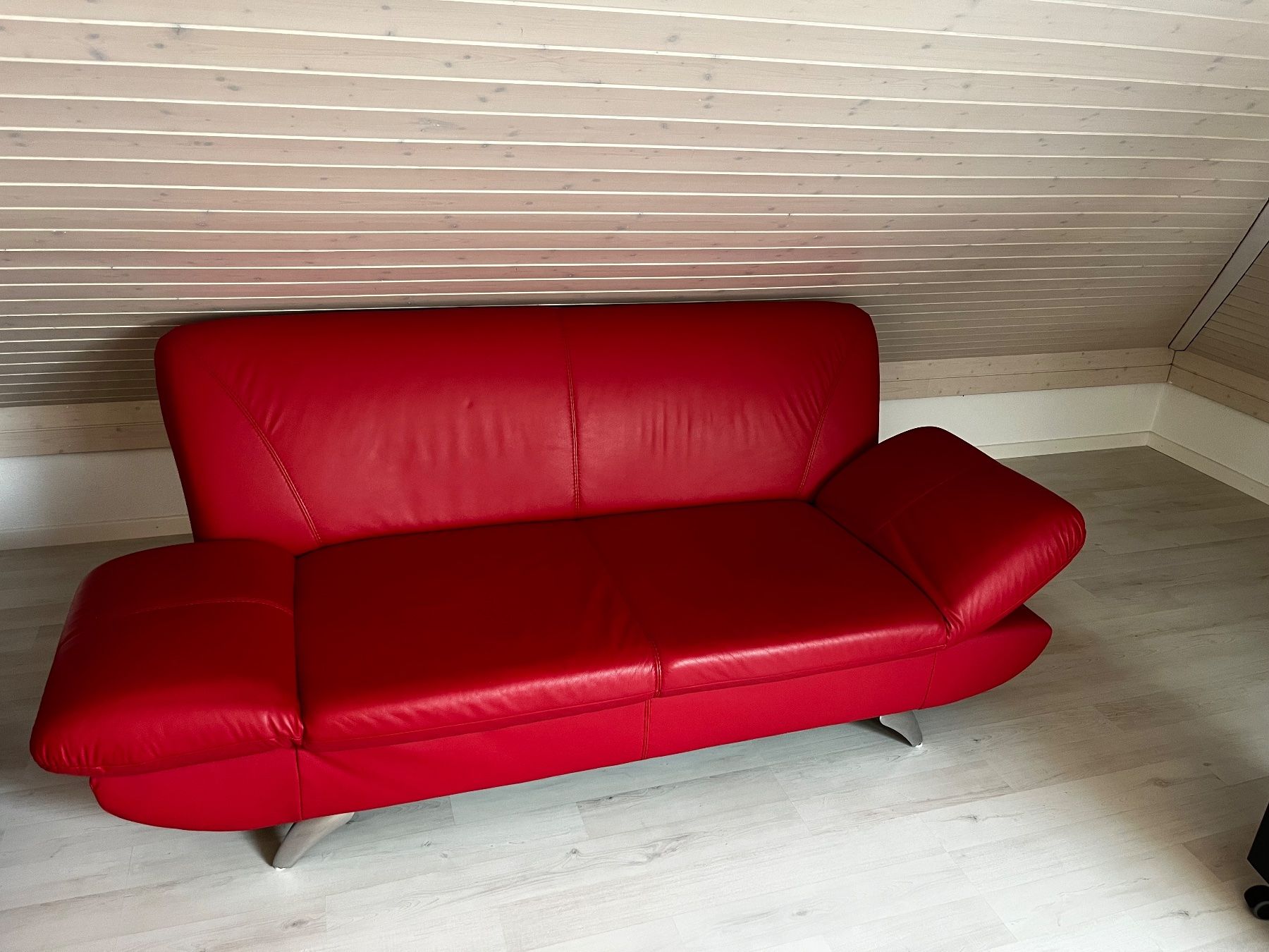 Sofas: Sofa-Garnitur 2-teilig Echt Leder – D'occasion à Gossau SG par jjb01