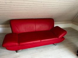 Sofa-Garnitur 2-teilig Echt Leder