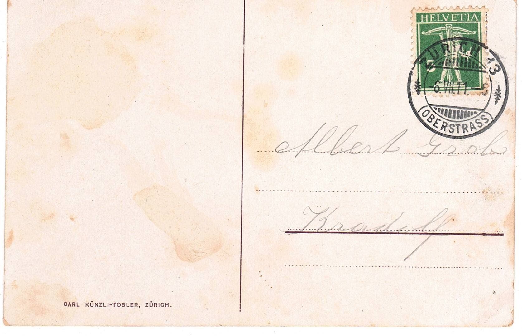 Cartoline postali: 1911 Schloss Rapperswil – Usato da Kreuzlingen venduto da Koi4 1
