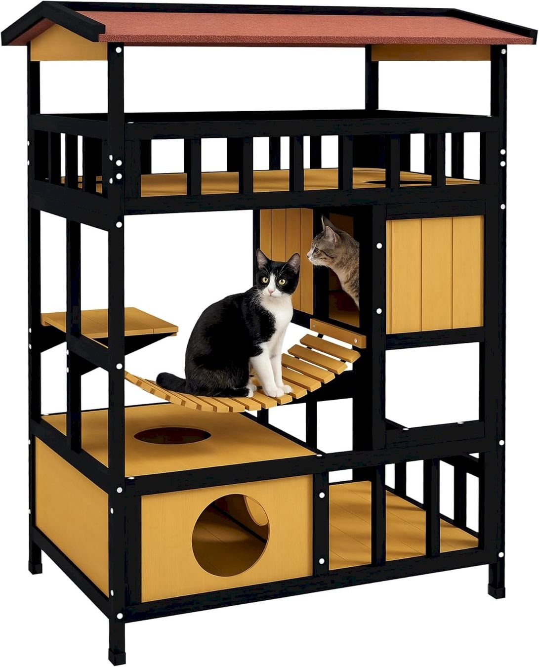 Liege- & Schlafplätze: PawHut Katzenhaus mit Plattformen – Neu und originalverpackt aus Bottighofen von zaap