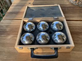 OBUT Pétanque-Kugeln / Boule / mit Holzkoffer