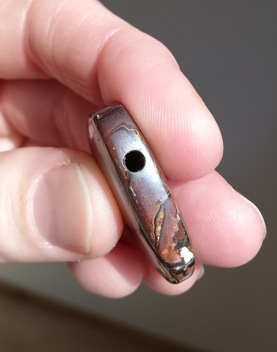 Pietre preziose: Grosser wunderschöner Australischer Boulderopal Anhänger – Nuovo e nell'imballaggio originale da Bärau venduto da thunja 3