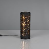 LED Tischleuchte, Stoff, 35 cm Höhe