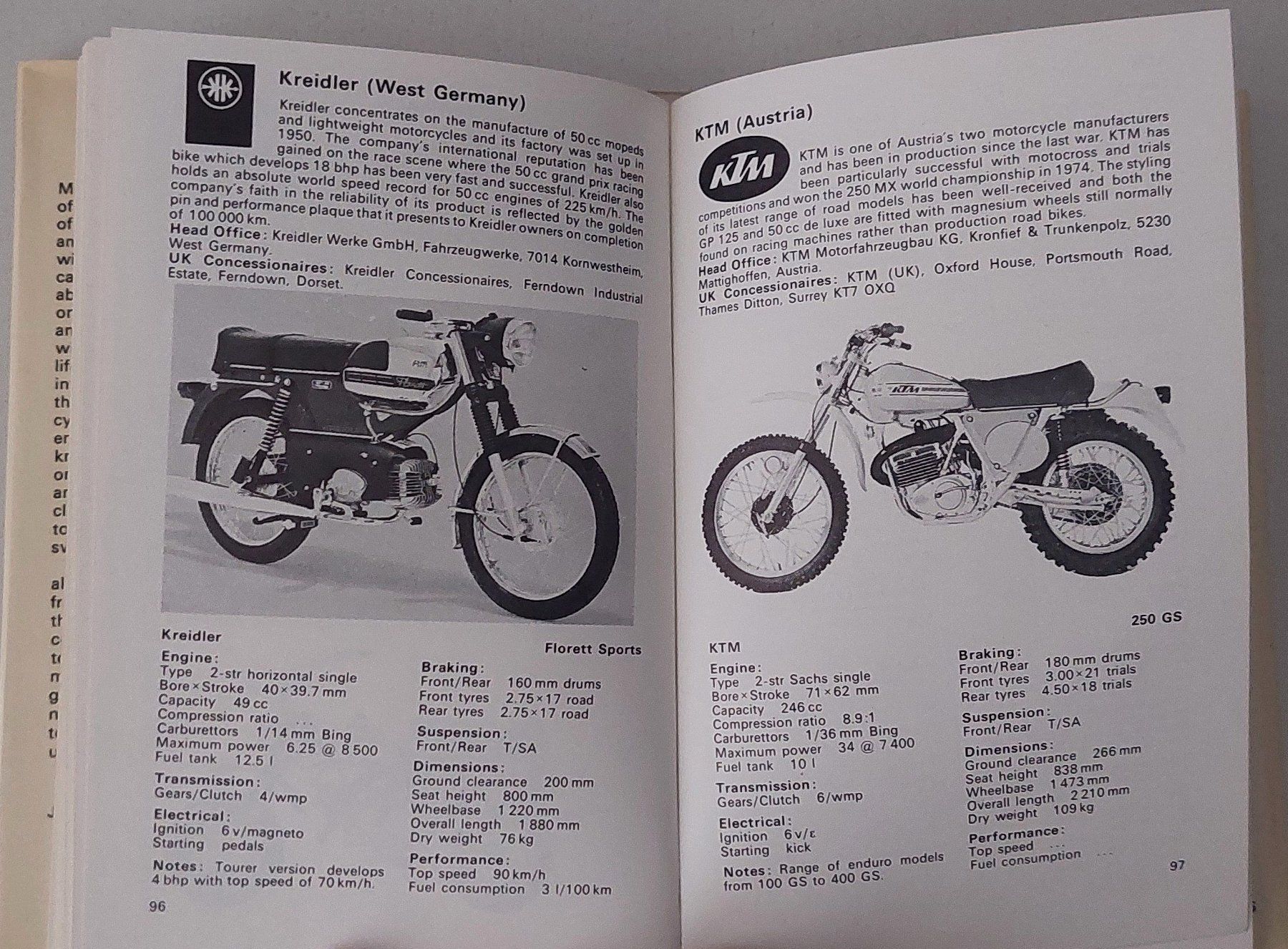 Bücher: MOTORCYCLES, The Observer's Book of – Gebraucht aus Uitikon Waldegg von Boots15 3