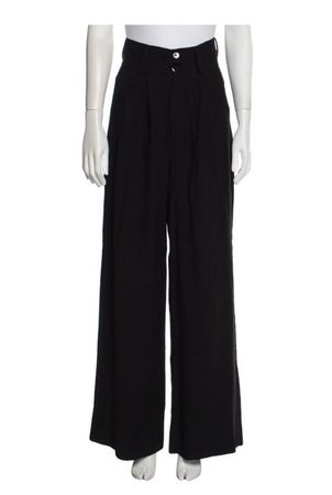 Wide Leg Hose Schwarz von nonchalant