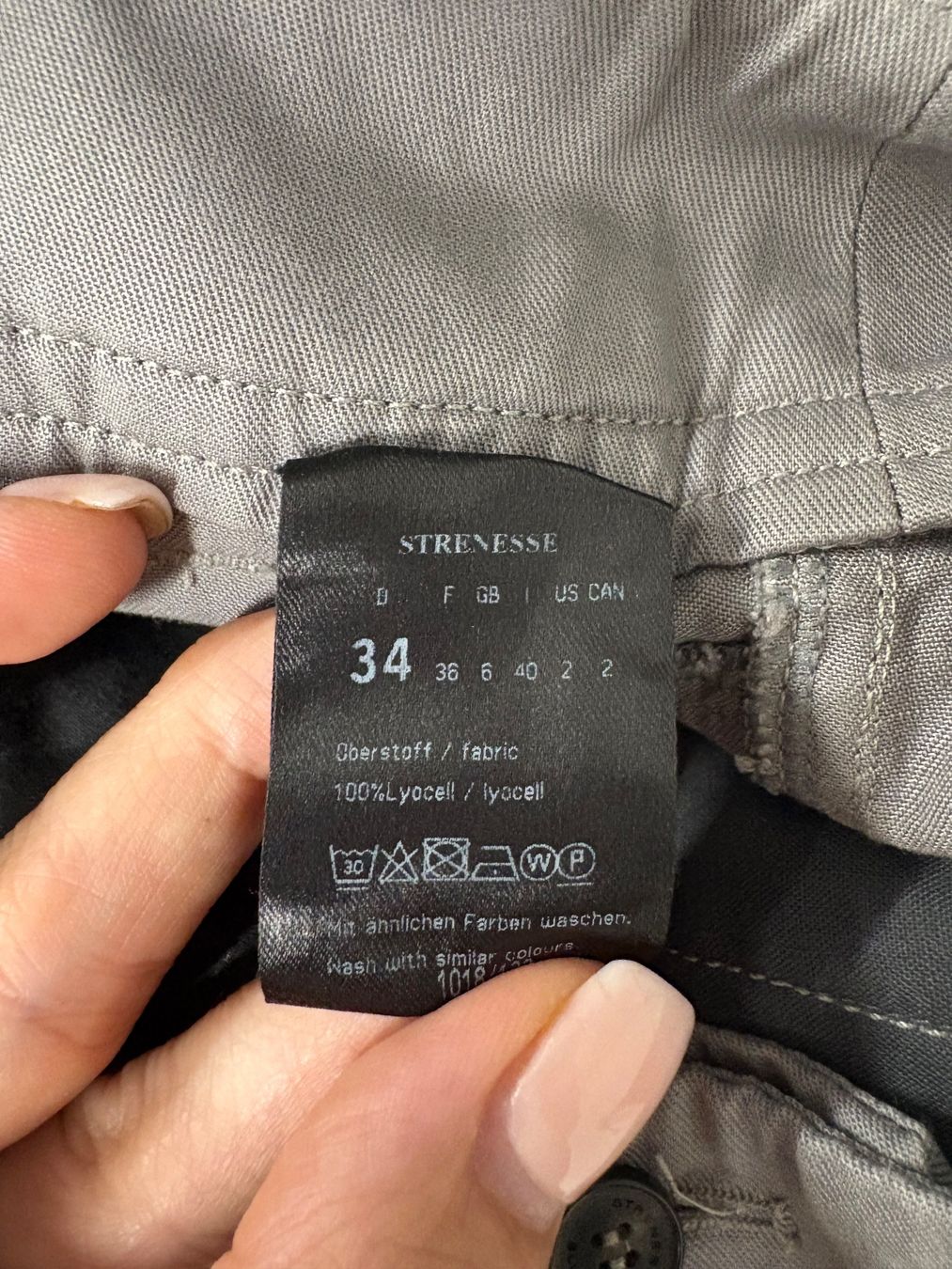 Strenesse Hosen: Strenesse Cargo Hose grau Gr. 36 Lyocell leicht – Neu (gemäss Beschreibung) aus Regensdorf von secondchancefashion 4