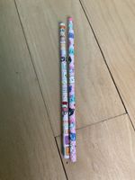 2 Bleistifte mit Tiermotiven und Radiergummi neu