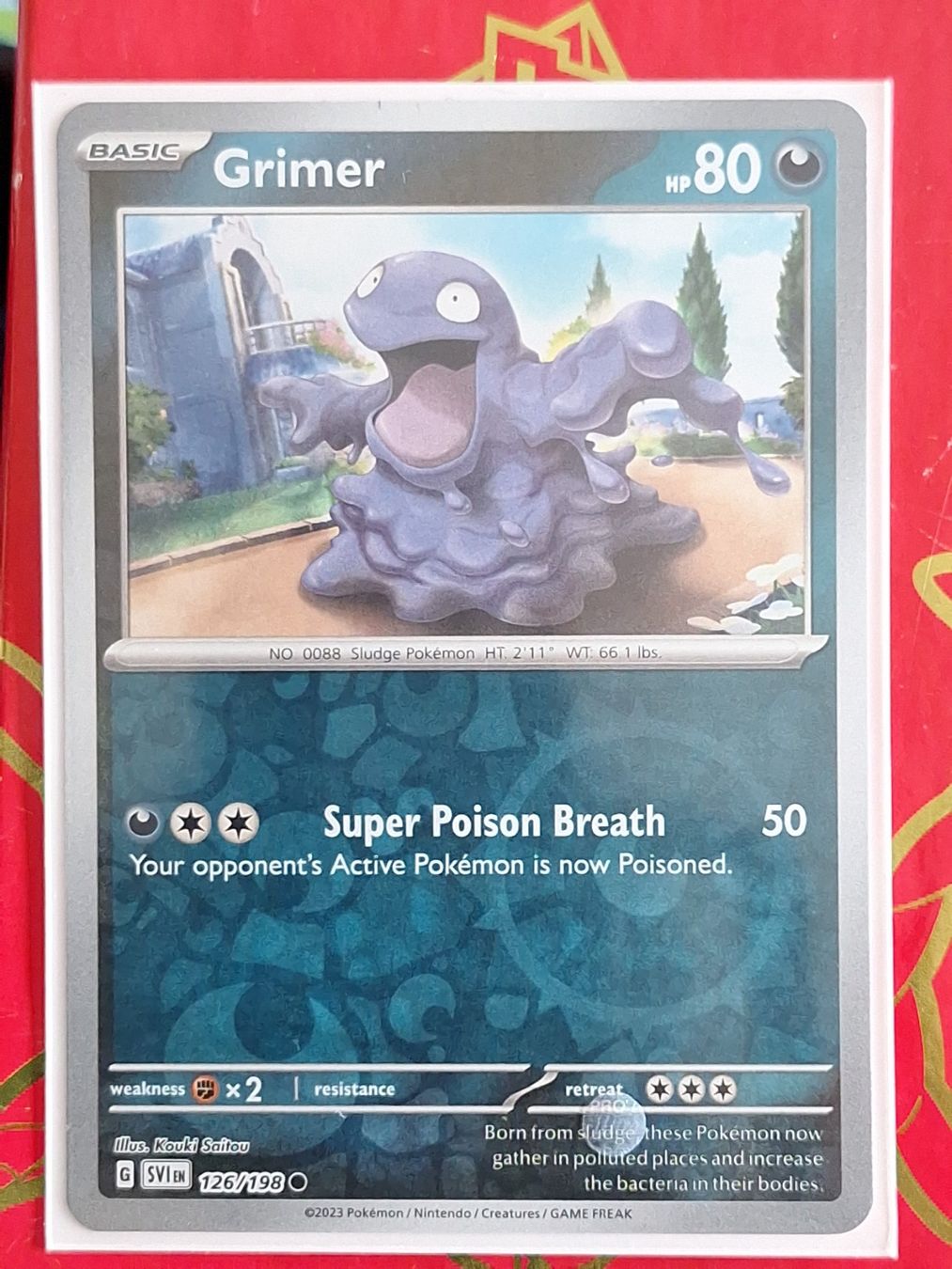 Pokémon Carte collezionabili: Grimer - Pokemon Reverse Holo Scarlet Violet Base – Usato da Altstätten SG venduto da GGsGameshop