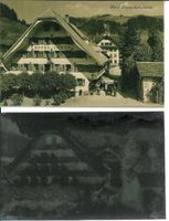 Escholzmatt LU Hotel Löwen AK + Negativ ca. 1910  Lot 8