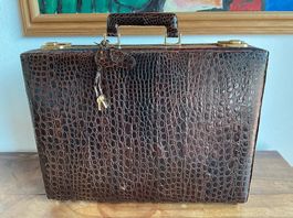 Borsa valigetta porta documenti pelle coccodrillo 