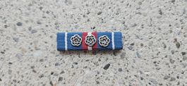 *** Diensttage Ribbon 3 x Silber Rosette ***