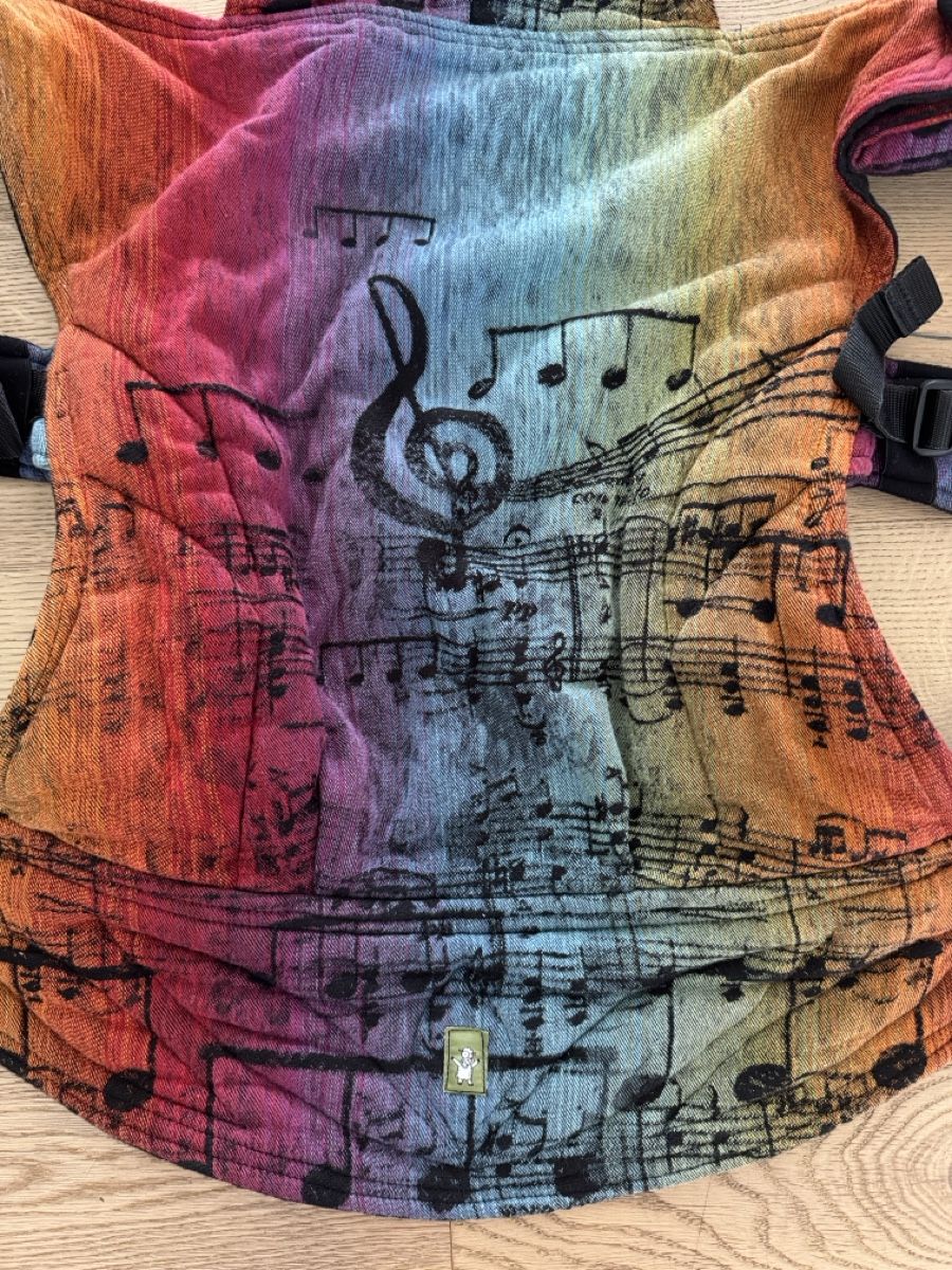Lennylamb Marsupi portabebè: LennyLamb toddler Carrier Rainbow Symphony Dark – Usato da Neuheim venduto da UkoTerpuh 3