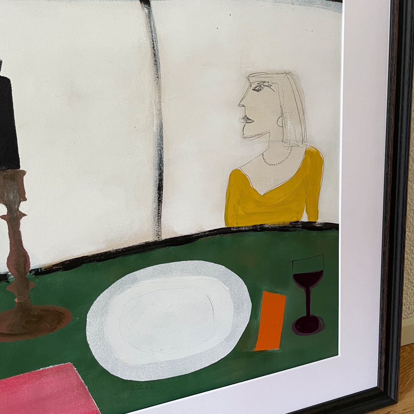 Gemälde: Restaurant Dinner Expressionismus Kunst Acryl Bild Bammert – Neu (gemäss Beschreibung) aus St. Niklausen LU von Stefan_Bammert_Art 2