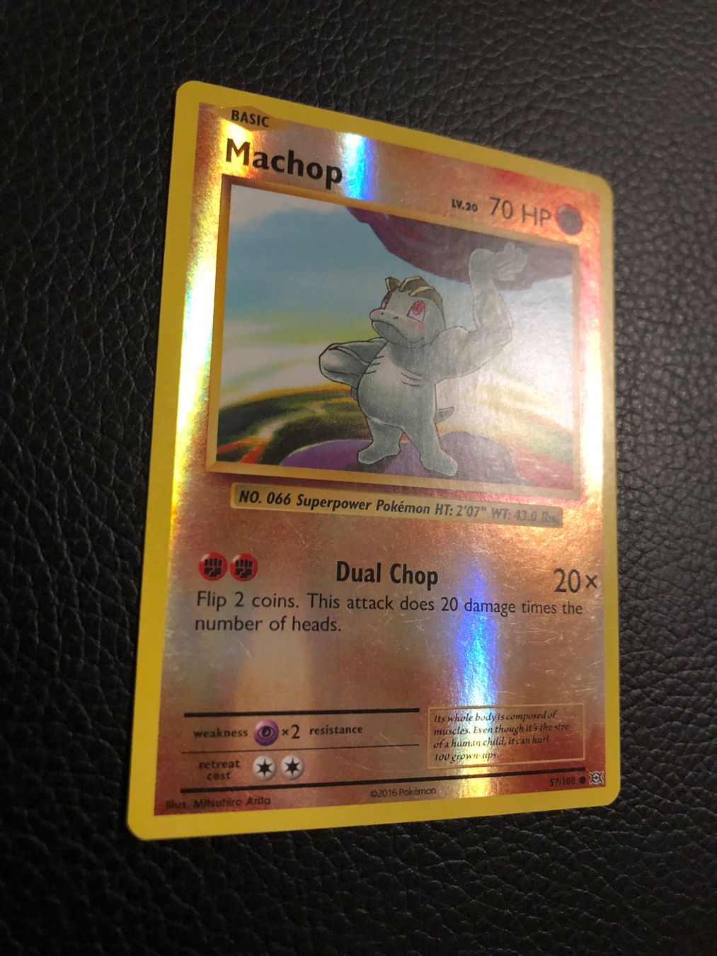 Pokémon Carte collezionabili: Evolutions Machop reverse 57/108 NM Ab 1 – Usato da Paradiso venduto da Pkmn10 1