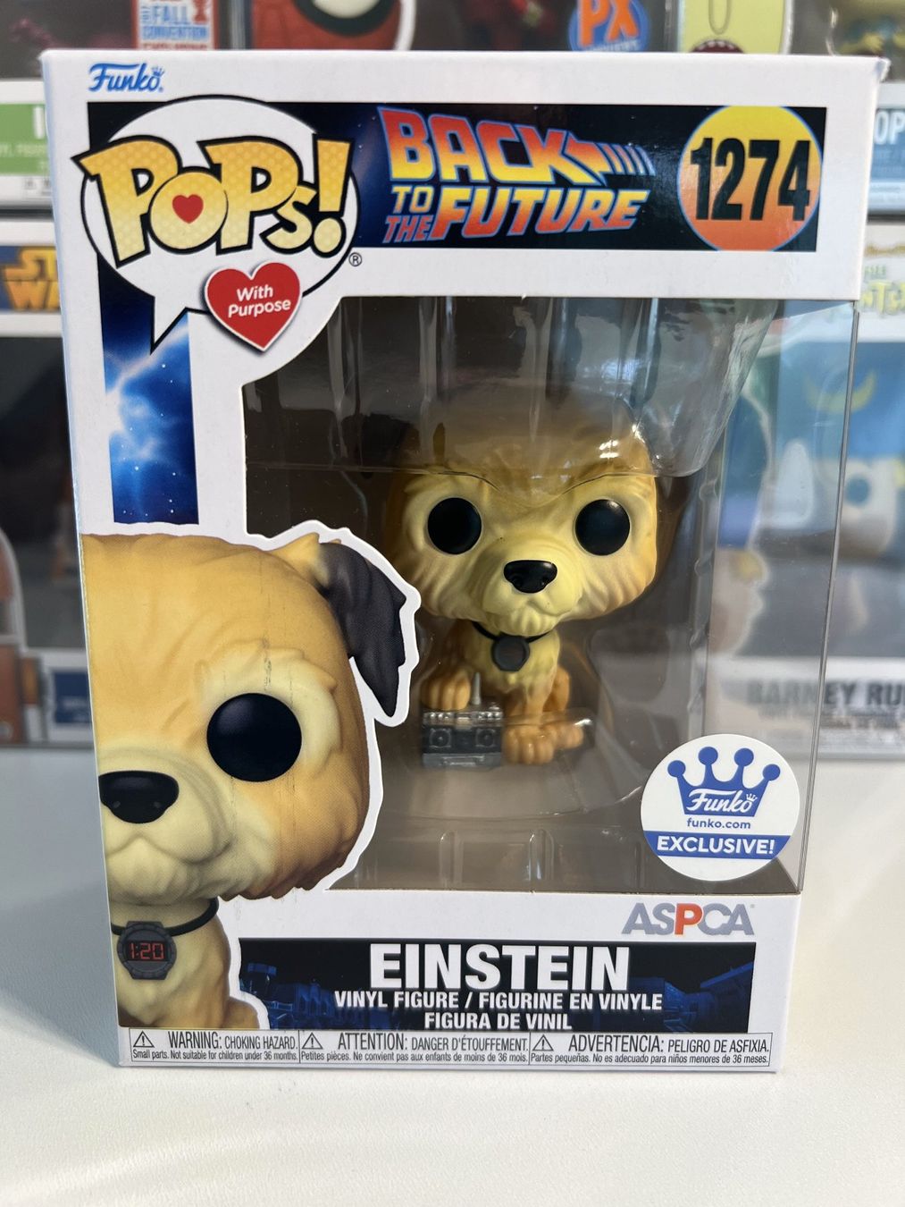 Funko Figuren: Funko POP! Retour vers le Futur Einstein with Remote Control – Neu und originalverpackt aus Le Mouret von