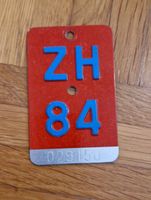 Velo ZH 84 Nummernschild Nummer