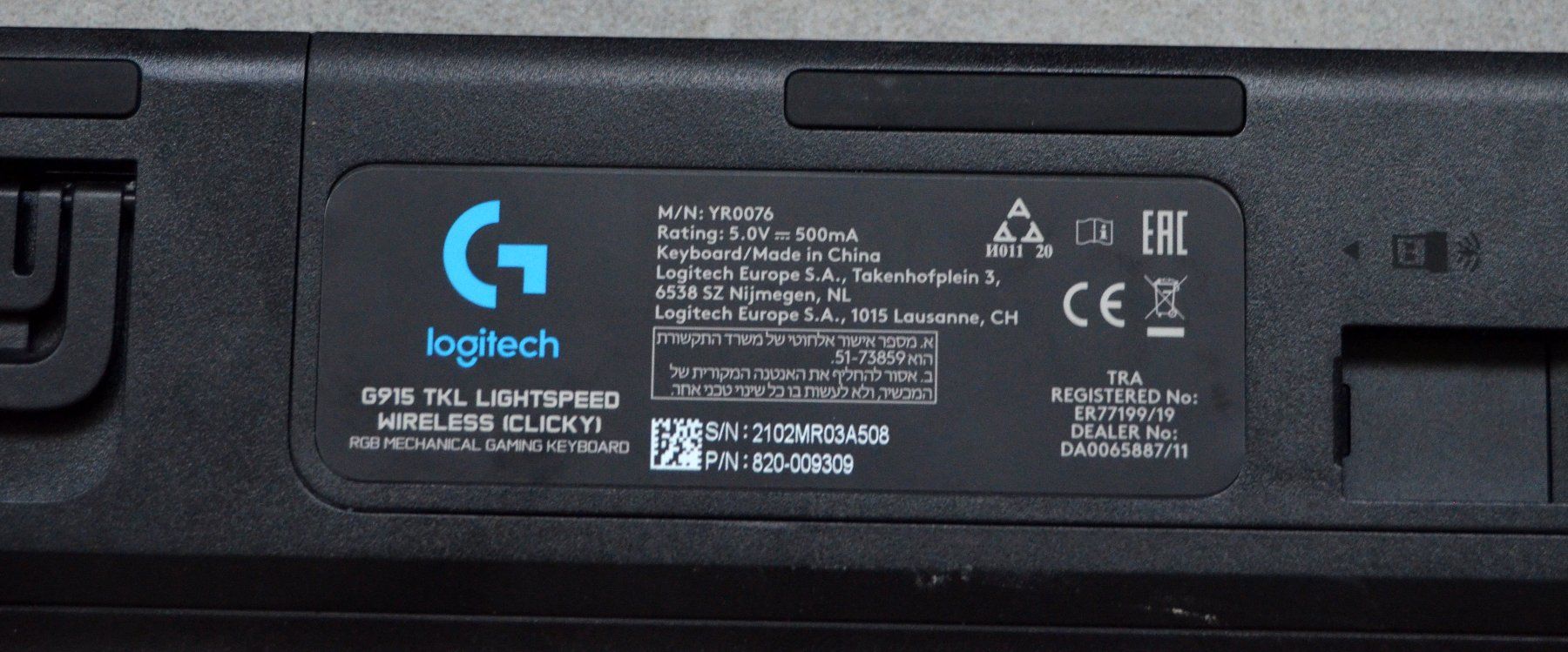 Logitech Tastaturen: Logitech G915 TKL Lightspeed Keyboard – Gebraucht aus Collonges von arashee 3