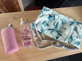 Waterdrop Glasflasche mit Zubehör, neuwertig, Sommer!