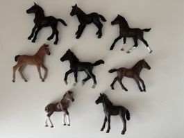 Schleich Fohlen Pferde Figuren Set 