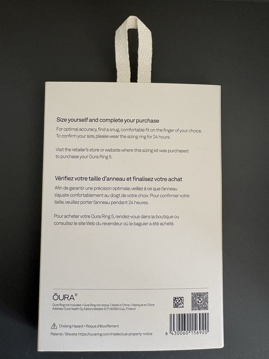 Oura Ringe: Oura Ring 5 sizing kit, 1 day free delivery – Neu (gemäss Beschreibung) aus Basel von thertfu 1