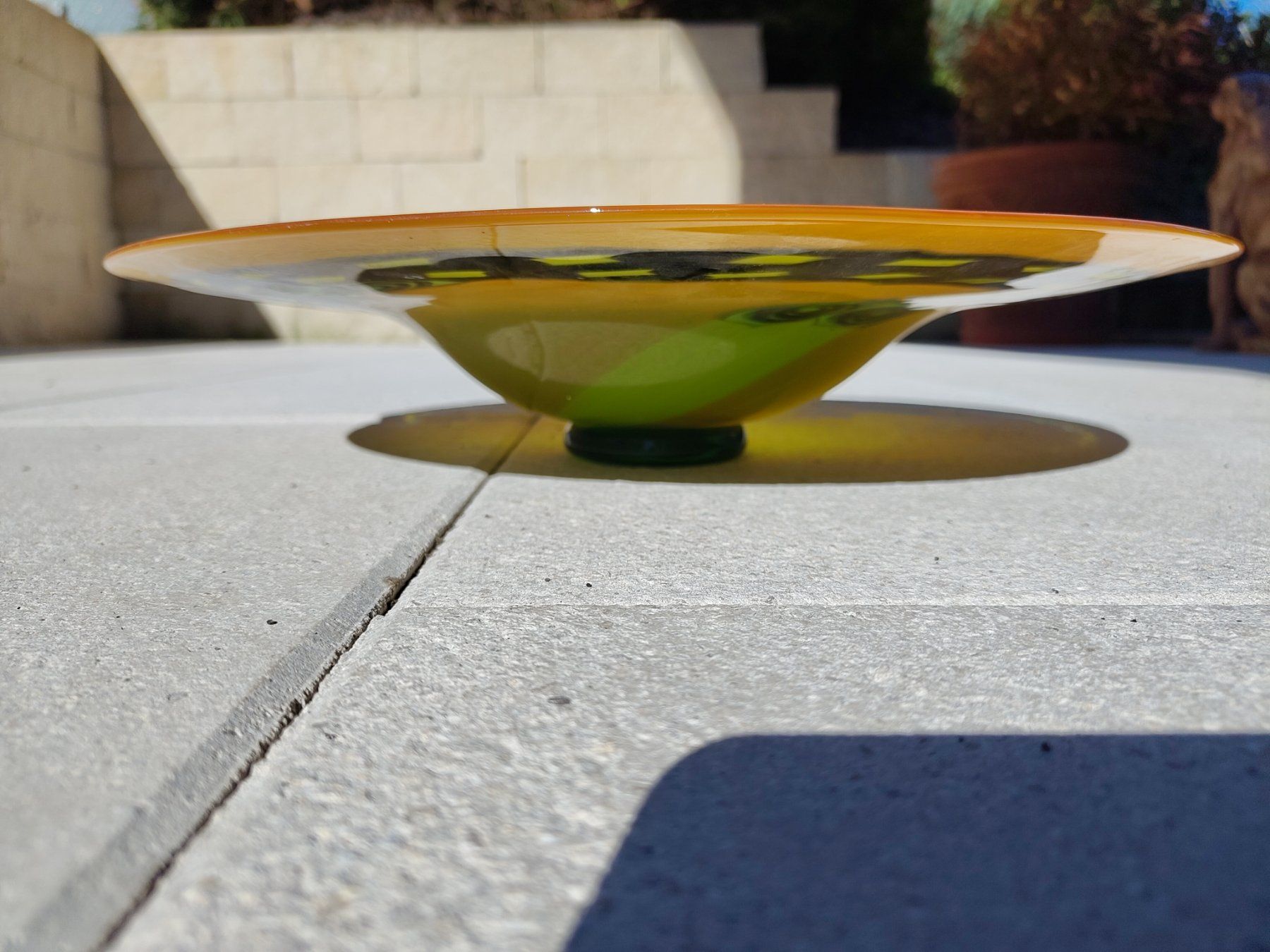 Schalen: Glasschale bemalt – Gebraucht aus Beinwil am See von Msunneschin 2