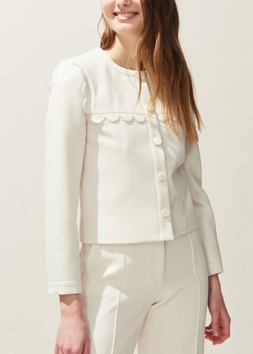 Claudie Pierlot Jacken: Claudie Pierlot Ecru Jacket – Neu (gemäss Beschreibung) aus Döttingen von dbs_26ls