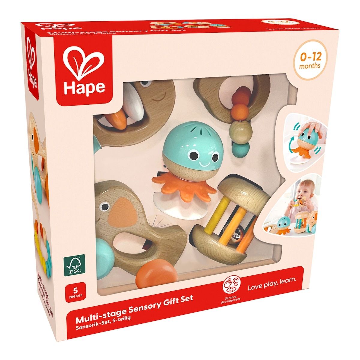 Hape Jouets: Hape Rassel Sensorik-Set 5-teilig – Neuf avec emballage d'origine à Aesch BL par Molny 2