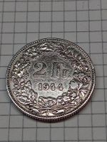 2 Fr. Silbermünze 1944  Schweiz!