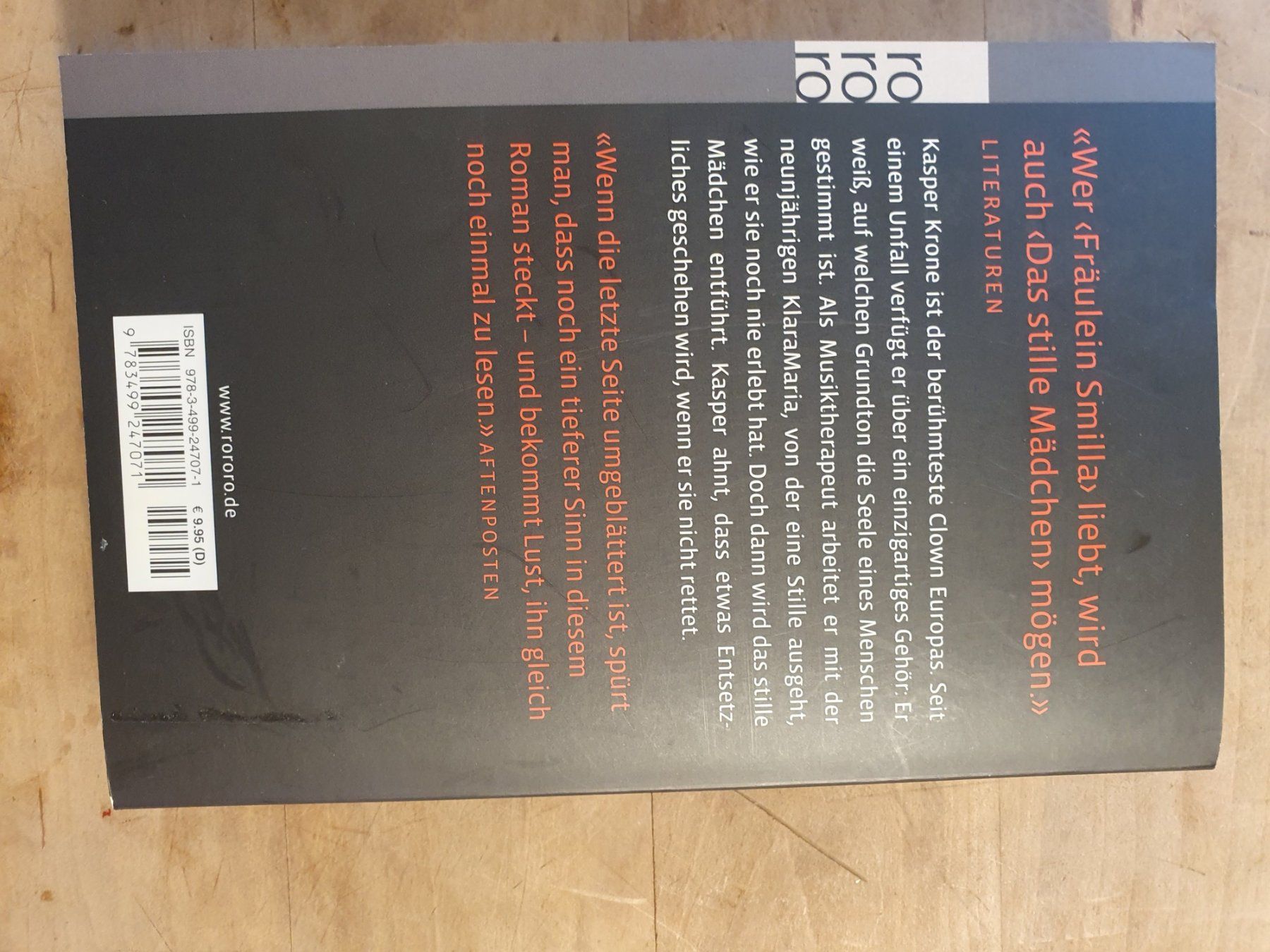 Libri: Das stille Mädchen Peter Hoeg RoRoRo – Usato da Zürich venduto da loosebone 1
