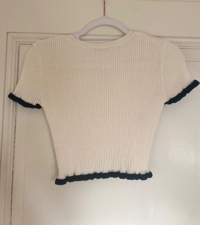 Zara Crop Top Cremeweiss