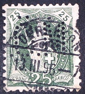 Tous les timbres: Perfin   47 – D'occasion à Opfikon par webstar30