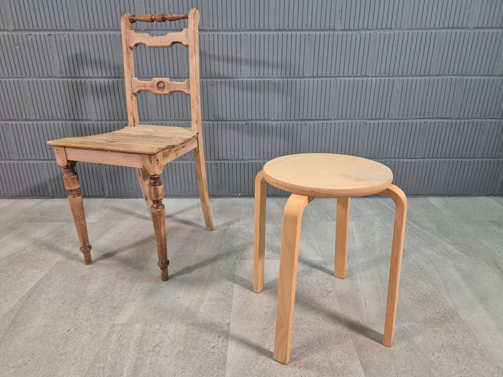 IKEA Frosta Stool Hocker, Stapelhocker Design Alvar Aalto (Usato