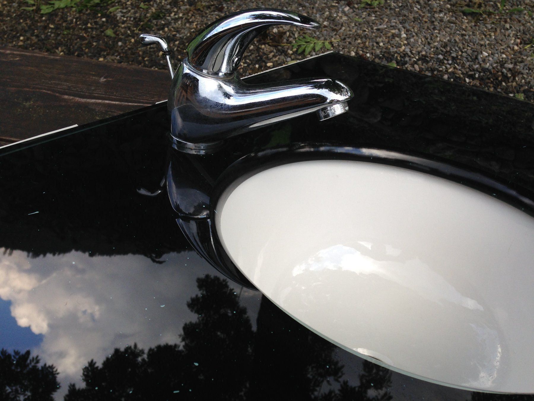 Lavabi & lavandini: Lavabo Abdeckung spez. Glas schwarz – Usato da Bolligen venduto da Deltadelta_0 1