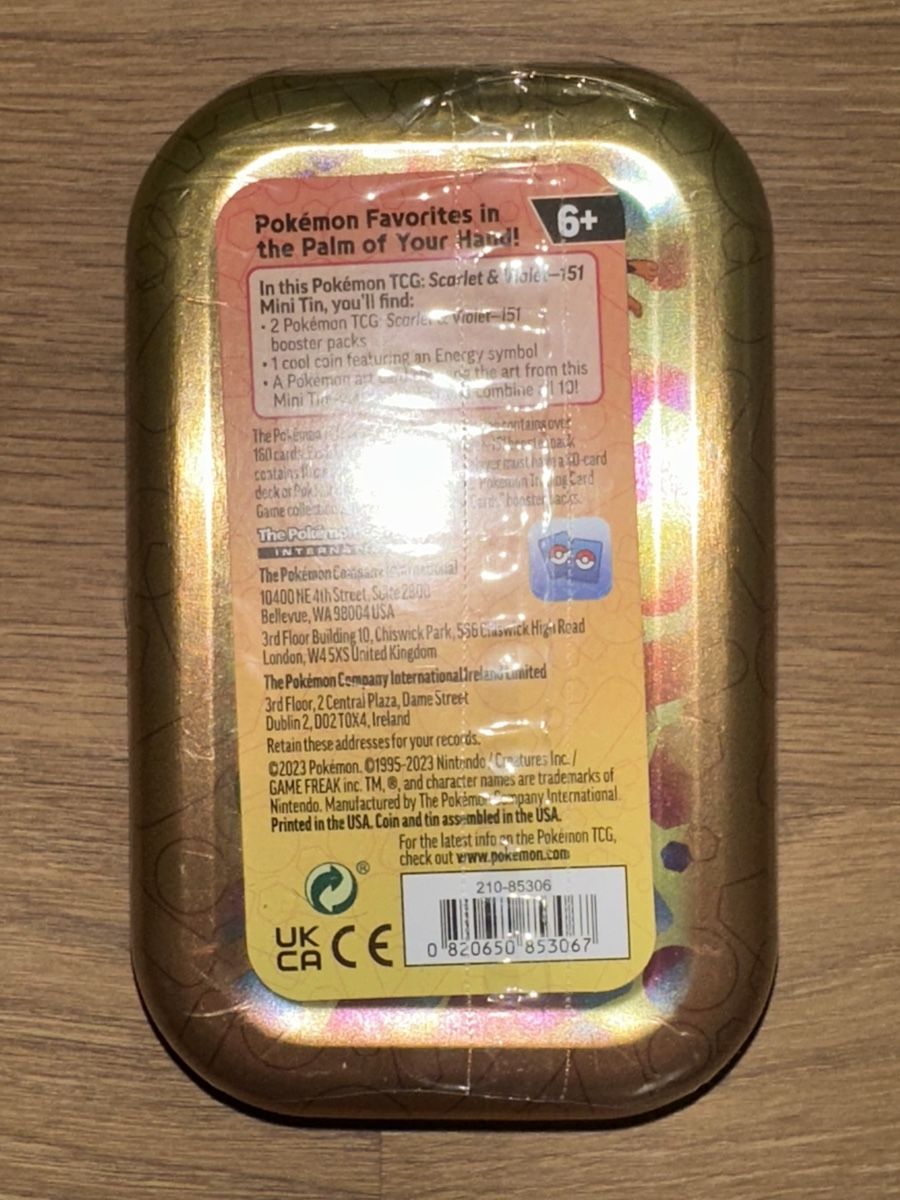 Pokémon Carte collezionabili: 151 Scarlet and Violet Mini Tin - EN – Nuovo e nell'imballaggio originale da Allschwil venduto da delRic1 2
