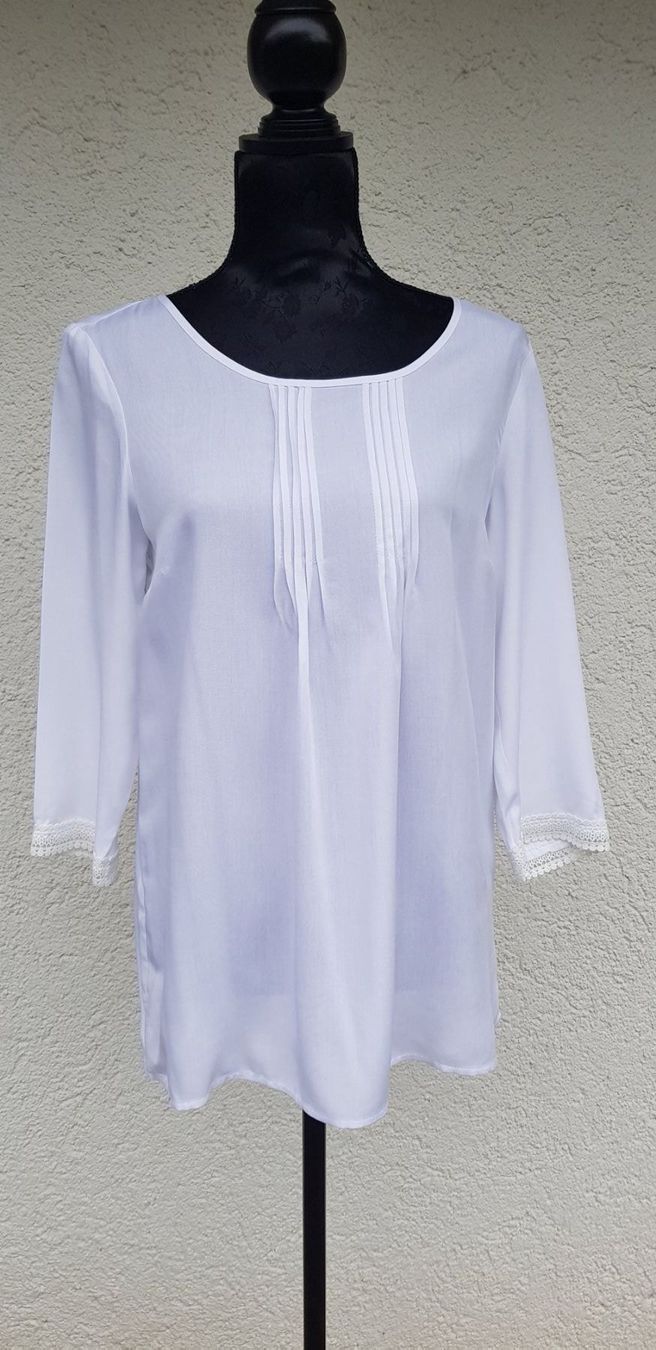 Top: Top Tunika weiss Alba Moda Gr. 36 – Nuovo (secondo la descrizione) da Mörschwil venduto da wunderkiste44 2