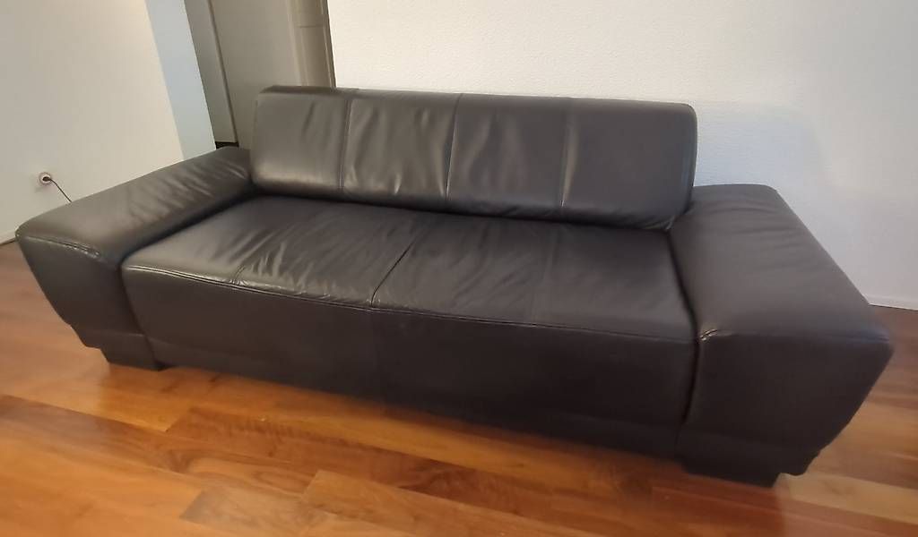 Divani: Leder Sofa Schwarz 3er couch – Usato da Zürich venduto da a25_vj72 3