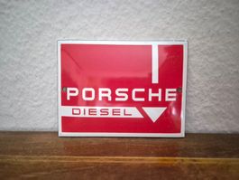 Emailschild Porsche Diesel Traktor Schlepper Emaille Schild